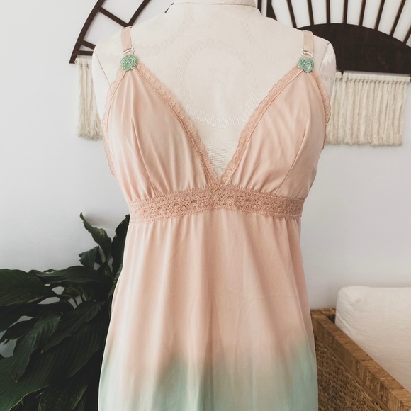 Vintage Ombré Slip Dress Hand Dyed One of a Kind - Picture 2 of 3